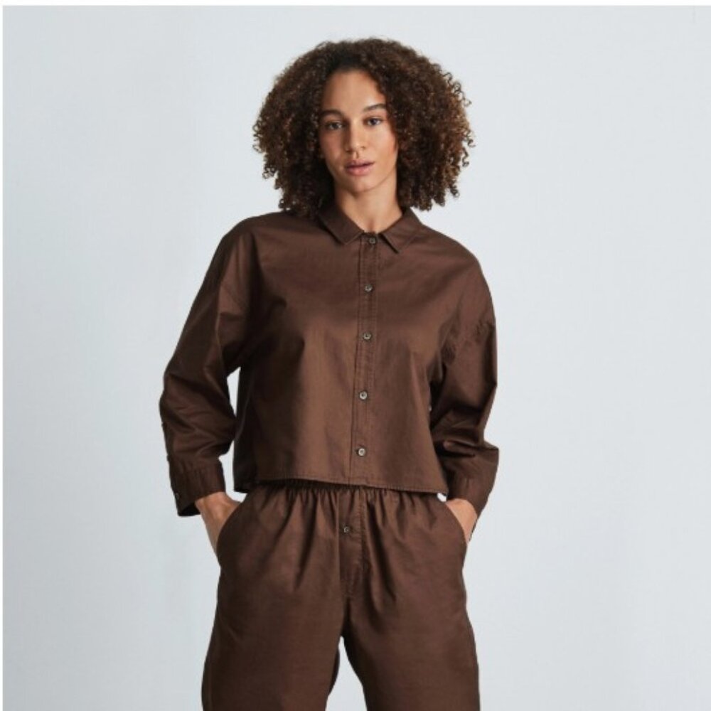 Everlane The Woven P.J. Long Sleeve Top